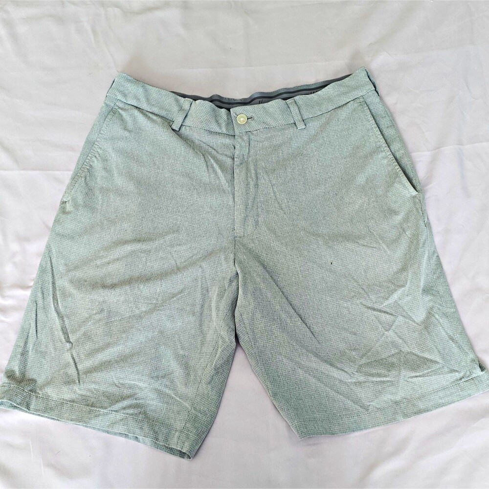 Walter Hagen 11 Majors Men's Golf Shorts W34 Gray Stretch Flat Front Pockets